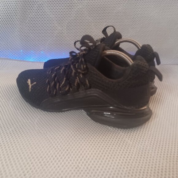 Puma Men's Low-Cut Axelion Spark Athletic Sneakers 193481-03 Black/Gold Size 8 - Picture 4 of 11